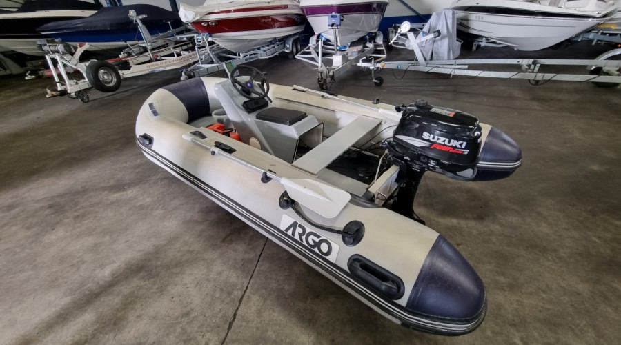 Argo SD350 met Suzuki DF6